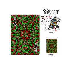 Christmas Kaleidoscope Pattern Playing Cards 54 (mini)  by Nexatart