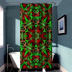 Christmas Kaleidoscope Pattern Shower Curtain 36  X 72  (stall)  by Nexatart