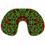 Christmas Kaleidoscope Pattern Travel Neck Pillows Front