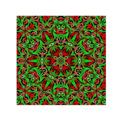 Christmas Kaleidoscope Pattern Small Satin Scarf (square) by Nexatart