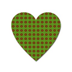 Christmas Paper Wrapping Patterns Heart Magnet