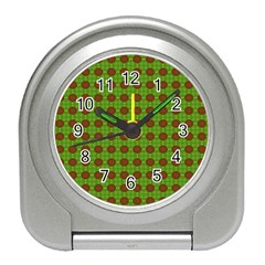 Christmas Paper Wrapping Patterns Travel Alarm Clocks by Nexatart