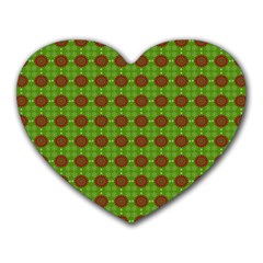 Christmas Paper Wrapping Patterns Heart Mousepads by Nexatart