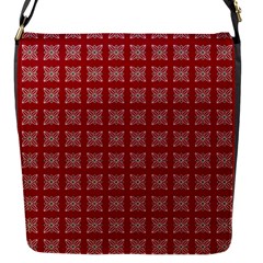 Christmas Paper Pattern Flap Messenger Bag (s) by Nexatart