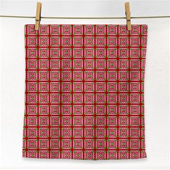 Christmas Paper Wrapping Pattern Face Towel by Nexatart