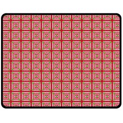 Christmas Paper Wrapping Pattern Double Sided Fleece Blanket (medium)  by Nexatart