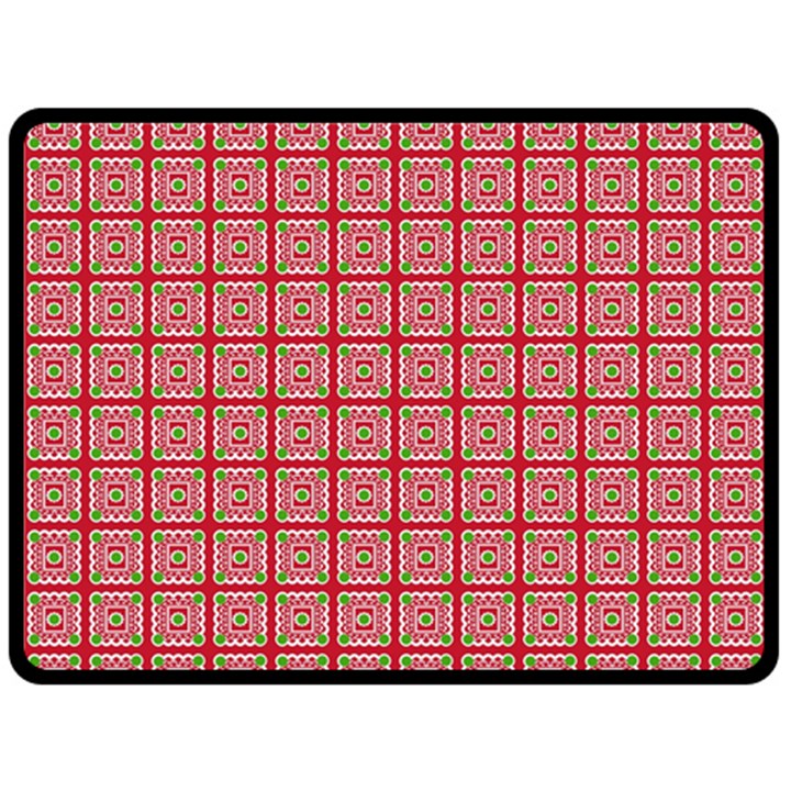 Christmas Paper Wrapping Pattern Double Sided Fleece Blanket (Large) 