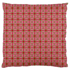 Christmas Paper Wrapping Pattern Large Flano Cushion Case (one Side) by Nexatart