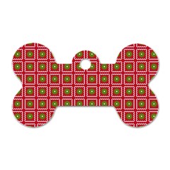 Christmas Paper Wrapping Dog Tag Bone (one Side)