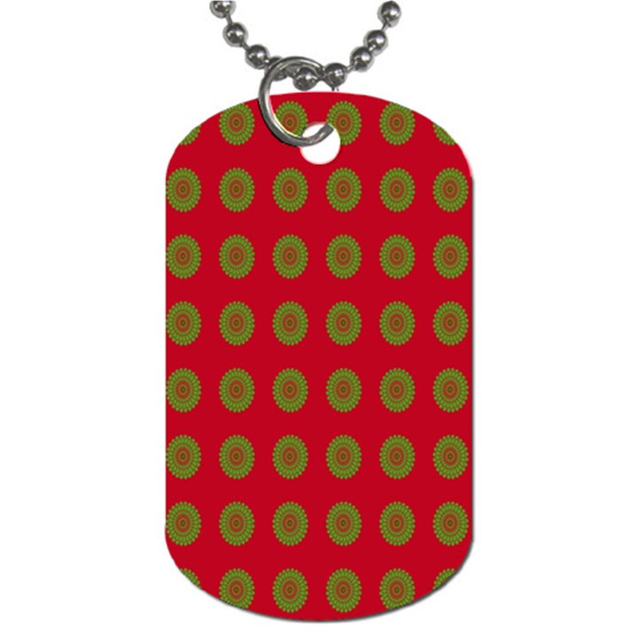 Christmas Paper Wrapping Paper Dog Tag (One Side)