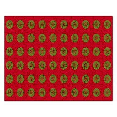 Christmas Paper Wrapping Paper Rectangular Jigsaw Puzzl by Nexatart