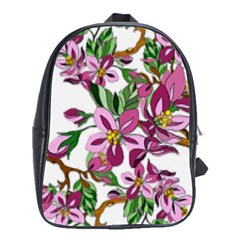 Lovely Flower Design  School Bags(large)  by GabriellaDavid