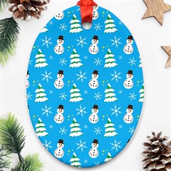 Christmas Pattern Ornament (oval)