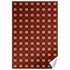 Christmas Paper Wrapping Pattern Canvas 20  X 30   by Nexatart