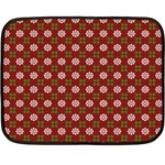 Christmas Paper Wrapping Pattern Double Sided Fleece Blanket (Mini)  35 x27  Blanket Front