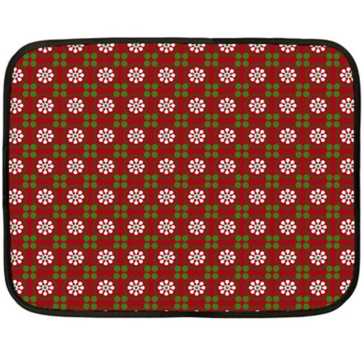 Christmas Paper Wrapping Pattern Double Sided Fleece Blanket (Mini) 