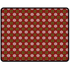 Christmas Paper Wrapping Pattern Fleece Blanket (medium)  by Nexatart