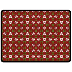 Christmas Paper Wrapping Pattern Double Sided Fleece Blanket (large)  by Nexatart