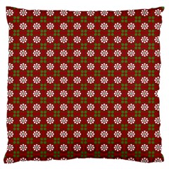 Christmas Paper Wrapping Pattern Large Flano Cushion Case (two Sides) by Nexatart