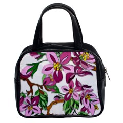 Lovely Flower Design  Classic Handbags (2 Sides) by GabriellaDavid