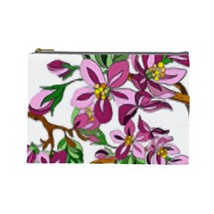 Lovely Flower Design  Cosmetic Bag (large)  by GabriellaDavid