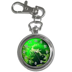 Christmas Reindeer Happy Decoration Key Chain Watches