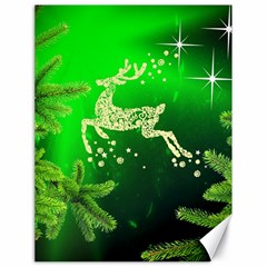 Christmas Reindeer Happy Decoration Canvas 18  x 24  