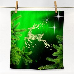 Christmas Reindeer Happy Decoration Face Towel