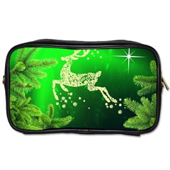 Christmas Reindeer Happy Decoration Toiletries Bags 2-Side