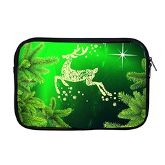 Christmas Reindeer Happy Decoration Apple MacBook Pro 17  Zipper Case