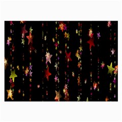 Christmas Star Advent Golden Large Glasses Cloth (2-Side)