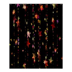 Christmas Star Advent Golden Shower Curtain 60  x 72  (Medium) 