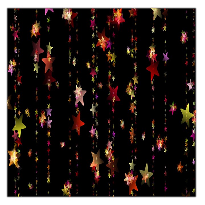 Christmas Star Advent Golden Large Satin Scarf (Square)