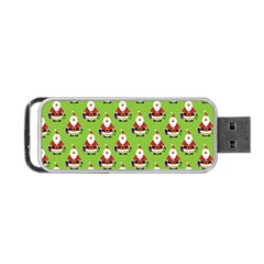 Christmas Santa Santa Claus Portable Usb Flash (two Sides) by Nexatart