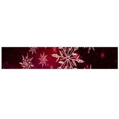 Christmas Snowflake Ice Crystal Flano Scarf (large) by Nexatart