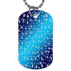 Christmas Star Light Advent Dog Tag (one Side) by Nexatart