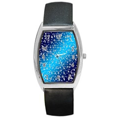 Christmas Star Light Advent Barrel Style Metal Watch by Nexatart