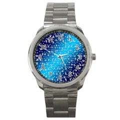 Christmas Star Light Advent Sport Metal Watch by Nexatart