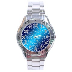 Christmas Star Light Advent Stainless Steel Analogue Watch by Nexatart