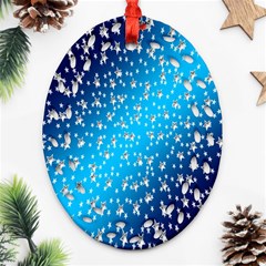 Christmas Star Light Advent Ornament (oval Filigree) by Nexatart