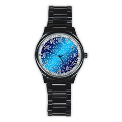 Christmas Star Light Advent Stainless Steel Round Watch by Nexatart