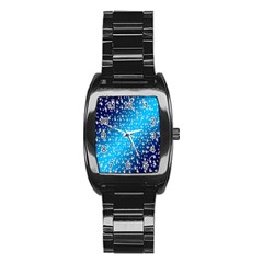 Christmas Star Light Advent Stainless Steel Barrel Watch by Nexatart