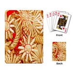 Christmas Straw Xmas Gold Playing Card Back