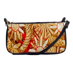 Christmas Straw Xmas Gold Shoulder Clutch Bags by Nexatart