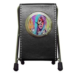 Drag On Go Pen Holder Desk Clocks by MRTACPANS