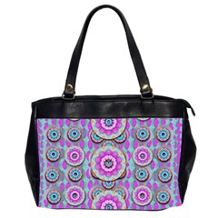 Magic Flowers From  The Paradise Of Lotus Office Handbags (2 Sides)  by pepitasart