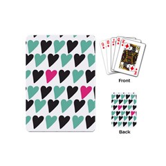 I Love You My Valentine (white) Our Two Hearts Pattern (white) Playing Cards (Mini) 