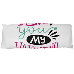 I Love You My Valentine (white) Our Two Hearts Pattern (white) Body Pillow Case Dakimakura (two Sides) by FashionFling