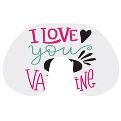 I Love You My Valentine (white) Our Two Hearts Pattern (white) Travel Neck Pillows