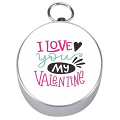 I Love You My Valentine (white) Our Two Hearts Pattern (white) Silver Compasses by FashionFling